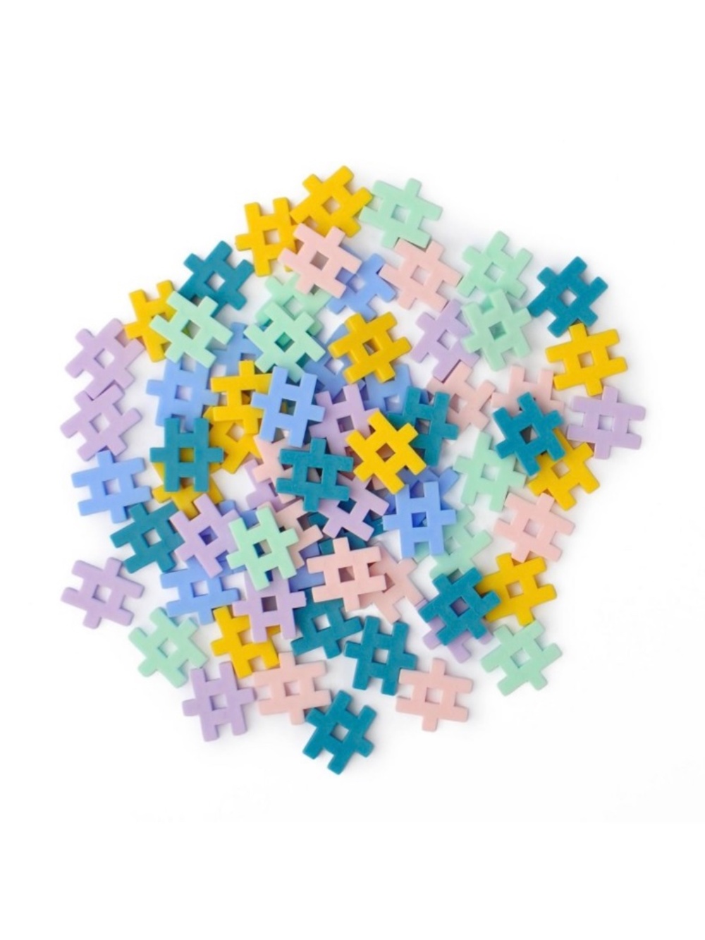 5 Sets Target Hashtag Building Blocks Pastel Colors - Picture 4 of 5